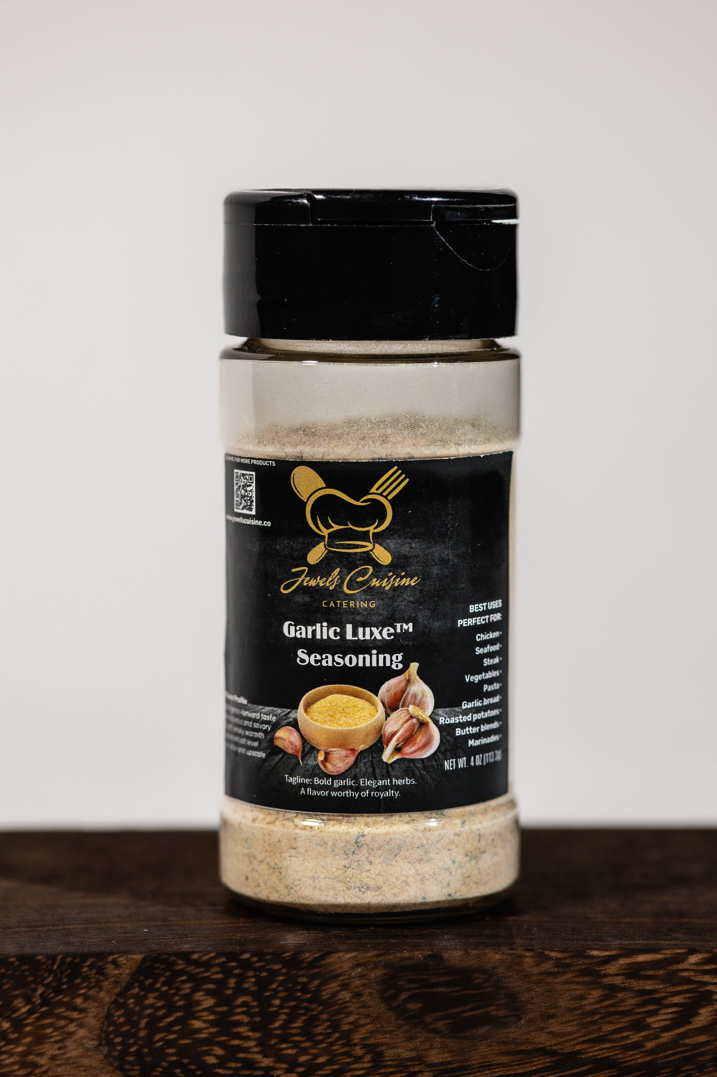 Crown Jewel Garlic Luxe™ Seasoning
4oz (113.3g)